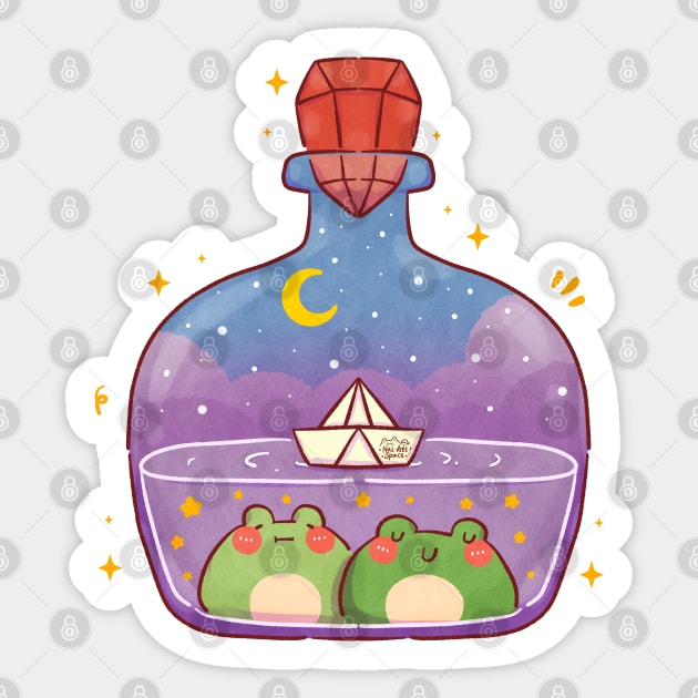 Froggie Magic Potion Sticker by Nas.ArtSpace